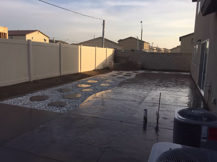 Residential Stamped Concrete Walkway and Slab Project — photo 3